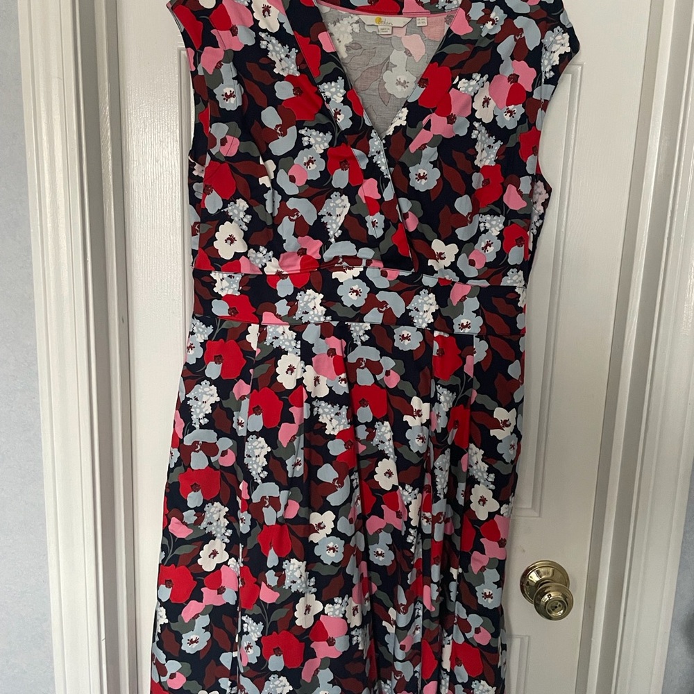 BODEN Floral Women's Dress - Red, Pink, White